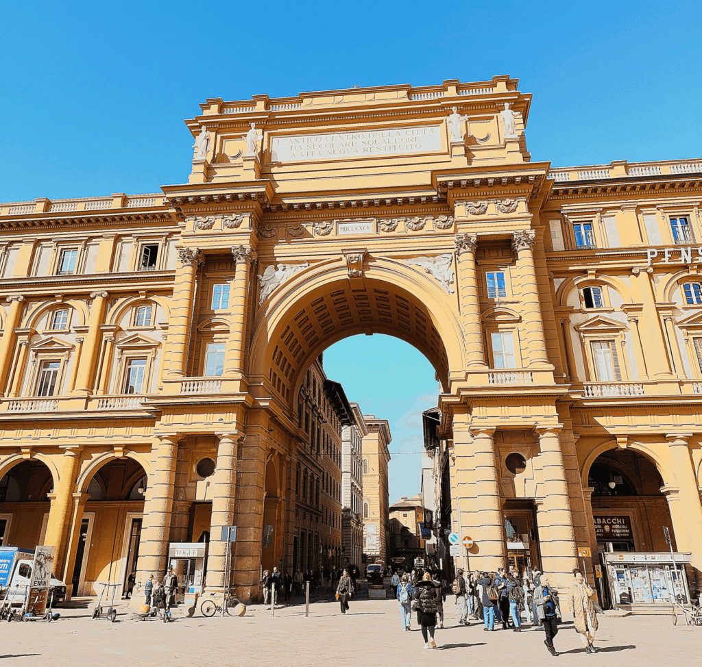 Piazza della Repubblica in Tuscany.
