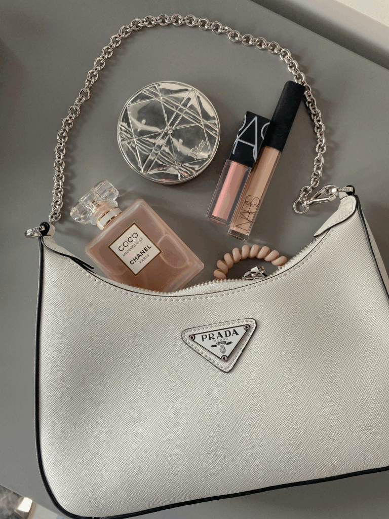 Prada bag for a trip to Tuscany.