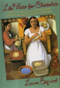 Cover of Like Water for Chocolate by Laura Esquivel — a beloved magical realist novel included in the books and films about Mexico City